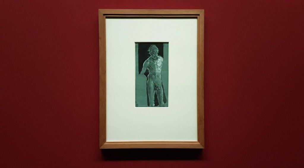 Dürer's self-portrait in the nude at the Albertina exhibition in Vienna. Photo: Art with me! e.U., 2019