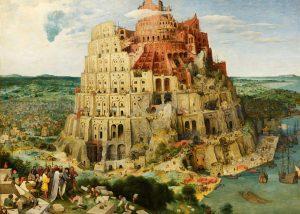 Pieter Bruegel the Elder "Tower of Babel" from thw collection of Vienna Fine Arts Museum, 1563. Photo: wikiart.org