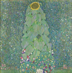 Gustav Klimt's Sunflower (fragment) in the Upper Belvedere. Photo: Art with me! e.U.