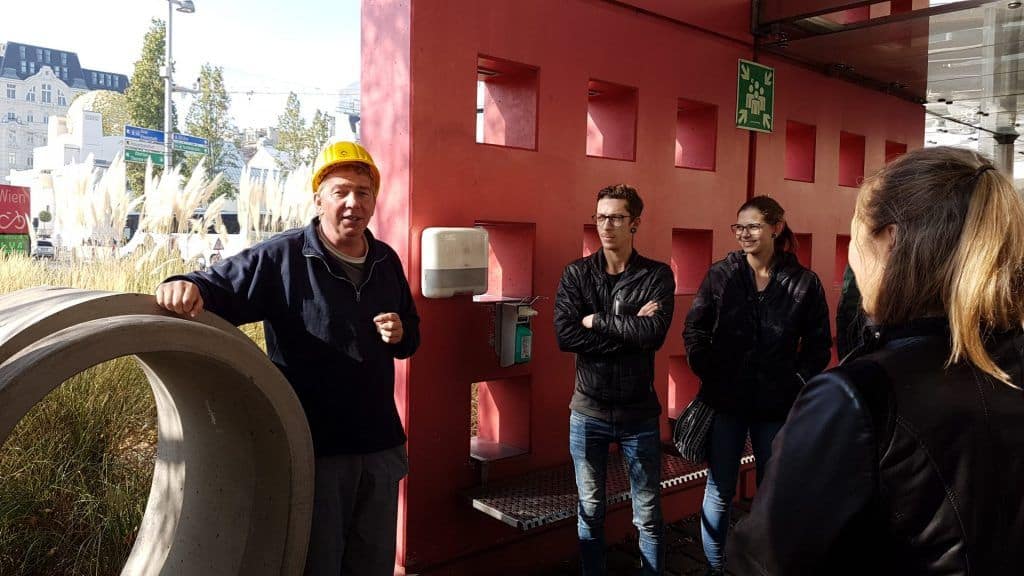 Visitors of the The Third Man Tour through the Vienna Sewerage System. Photo by Julia Abramova, 2019