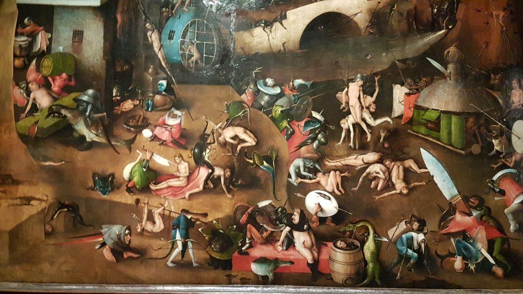 Hieronymus Bosch "The Last Judgment", punishments' scenes. Photo: Art with me! e.U., 2019.