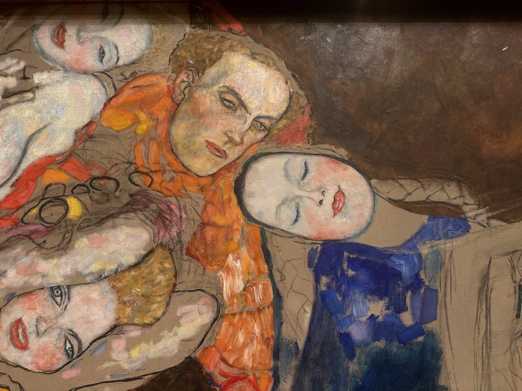 Фрагмент картины "Невеста" Густава Климта» в Верхнем Бельведере. Фото Юлии Абрамовой, 2025