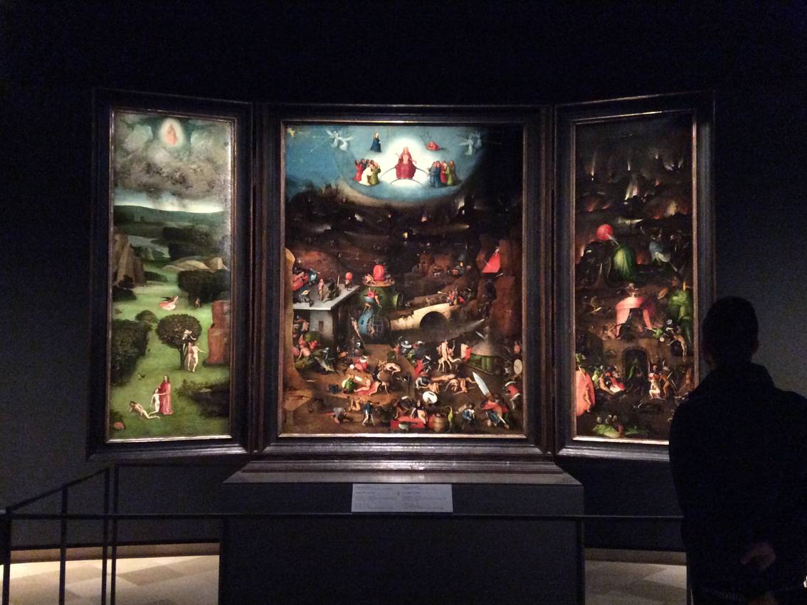 "The Last Judgment" by Hieronymus Bosch in the exposition of the Lobkowiz Palace in Vienna. Photo: Art with me! e.U., 2019.