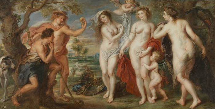 Peter Paul Rubens' "Judgement of Paris". Photo: wikiart.org.