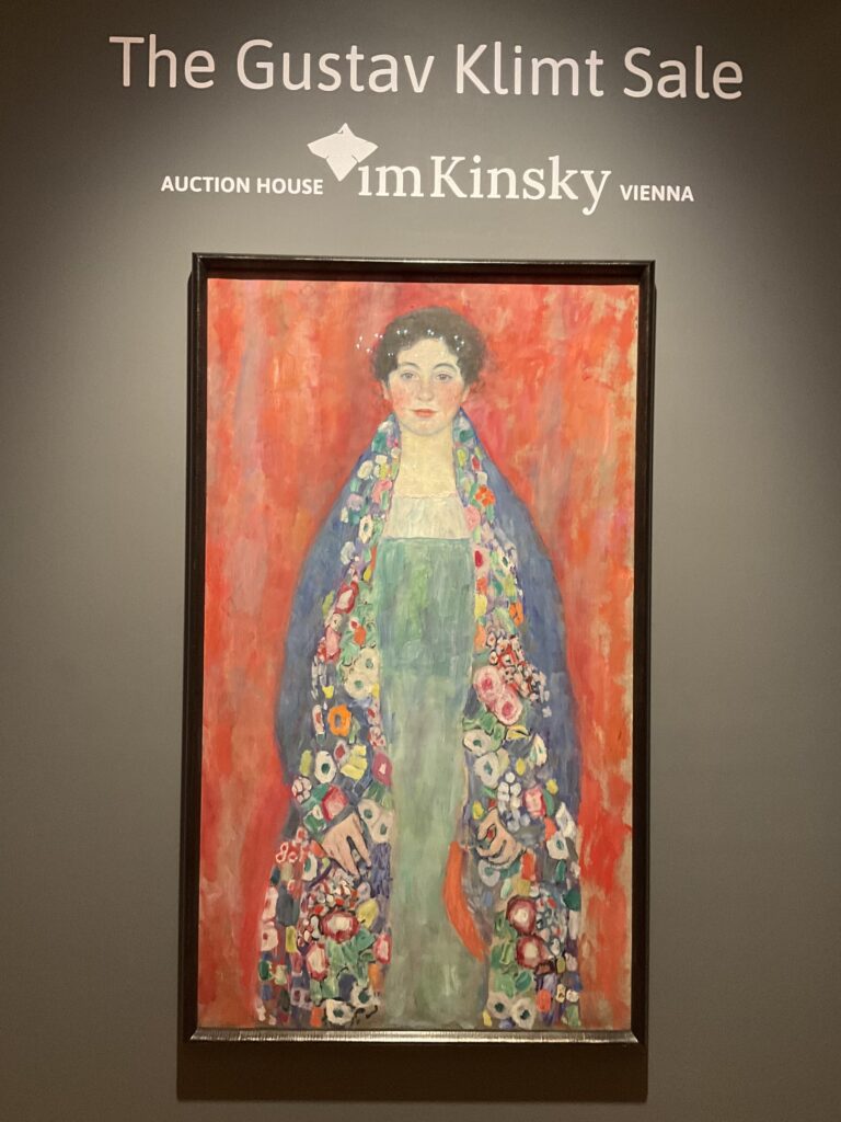 Gustav Klimt, Bildnis Fräulein Lieser, c. 1925atthe ImKinsky Auction house. Photo Julia Abramova, 2024