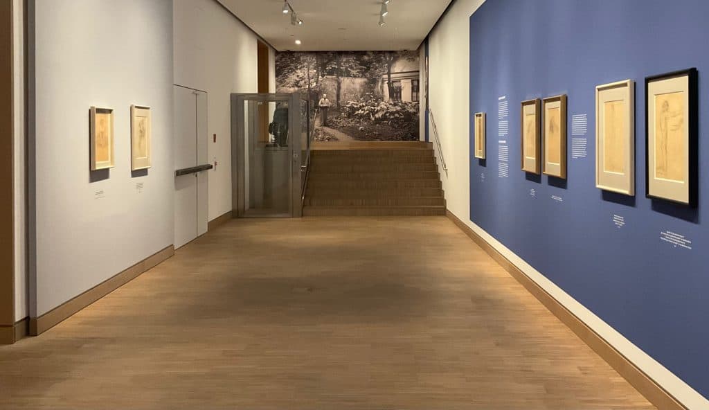 Выставка рисунков Густава Климта в Альбертине Модерн. Вид экспозиции. Фото Юлии Абрамовой, июль 2022