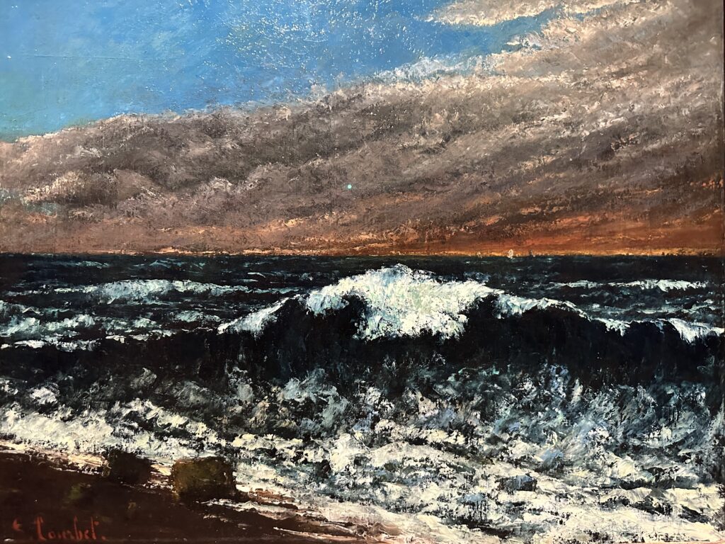 Gustave Courbet’s “The Wave” at the Leopold Museum in the 2026 exhibition. Photo by Julia Abramova